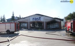 Supermarket "Rast" w ogniu!