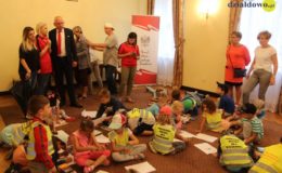 „Miasto, w którym mieszkam”. Happening przy działdowskiej fontannie