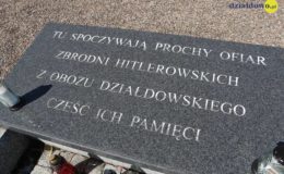 Szczątki zamordowanych w obozach koncentracyjnych w Działdowie pochowane