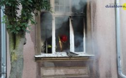 Pożar kamienicy na ulicy Hallera