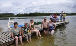 Kiedy słońce praży, uczestnicy ŚDS Działdowo są na plaży