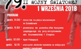 79. rocznica wybuchu II wojny światowej w Działdowie