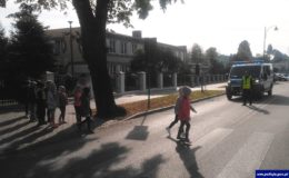 Spotkanie przedszkolaków z policjantkami