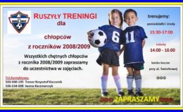 KS "Białe Orły" Działdowo zapraszają na zajęcia