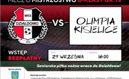 W sobotę MKS Działdowo zagra z Olimpią Kisielice