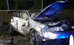 Trzy osoby trafiły do szpitala. Wypadek osobowego audi