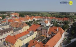 miasto Działdowo z lotu ptaka