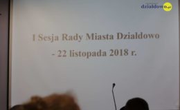I Sesja Rady Miasta VIII kadencji. Ślubowanie burmistrza i radnych Rady Miasta Działdowa