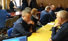 Podsumowanie roku 2018 w komendzie powiatowej policji w Działdowie oraz uroczyste przekazanie trzech radiowozów dla działdowskich policjantów