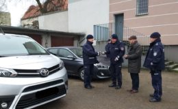Podsumowanie roku 2018 w komendzie powiatowej policji w Działdowie oraz uroczyste przekazanie trzech radiowozów dla działdowskich policjantów