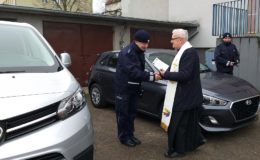 Podsumowanie roku 2018 w komendzie powiatowej policji w Działdowie oraz uroczyste przekazanie trzech radiowozów dla działdowskich policjantów