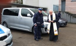 Podsumowanie roku 2018 w komendzie powiatowej policji w Działdowie oraz uroczyste przekazanie trzech radiowozów dla działdowskich policjantów