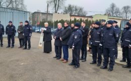 Podsumowanie roku 2018 w komendzie powiatowej policji w Działdowie oraz uroczyste przekazanie trzech radiowozów dla działdowskich policjantów