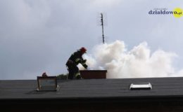 Pożar sadzy w kominie