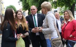 Urszula Pasławska odwiedziła Działdowo