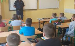 Dzielnicowy w Szkole Podstawowej nr 1 w Działdowie [zdjęcia]