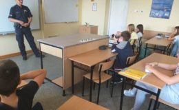 Dzielnicowy w Szkole Podstawowej nr 1 w Działdowie [zdjęcia]