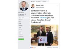 Działdowianin Łukasz Kowalski autor logo 80. rocznicy wybuchu II wojny światowej
