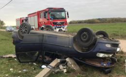 Zderzenie ze słupem energetycznym