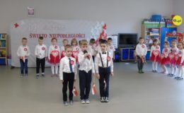 Święto niepodległości w Przedszkolu nr 4 w Działdowie