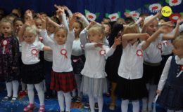 Dzieci z Przedszkola nr 3 w Działdowie na Święto Niepodległości
