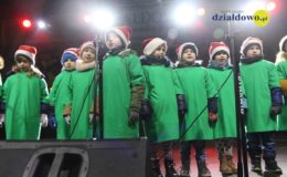 Odpalenie choinki na działdowskim rynku