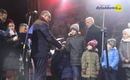 Odpalenie choinki na działdowskim rynku