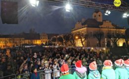 Odpalenie choinki na działdowskim rynku