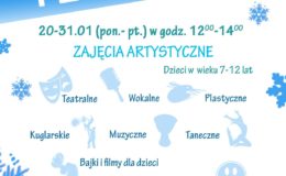 Miejski Dom Kultury zaprasza na Ferie 2020