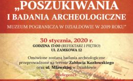 Poszukiwania i badania archeologiczne Muzeum Pogranicza w Działdowie w 2019 roku