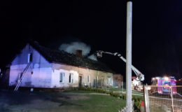Pożar budynku mieszkalnego