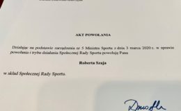Robert Szaj w Społecznej Radzie Sportu