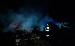 Nocny pożar w Jankowicach