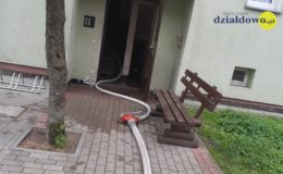 Pożar mieszkania w Działdowie