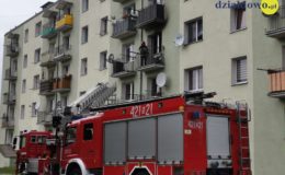 Pożar mieszkania w Działdowie