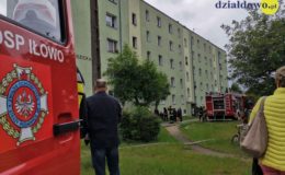 Pożar mieszkania w Działdowie