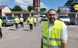 Pracownicy PGKiM robili pompki i przysiady, aby ratować życie Wojtusia [film]