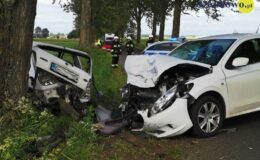 Zjechał na przeciwległy pas i uderzył w jadące z naprzeciwka auto