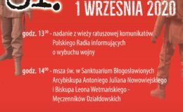 81. rocznica wybuchu II wojny światowej w Działdowie