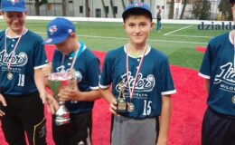 Kadra Województwa Warmińsko-Mazurskiego ze srebrem na Międzywojewódzkich Mistrzostw Młodzików w baseballu