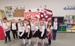 Święto Niepodległości w Przedszkolu nr 4 w Działdowie