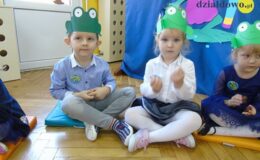 Pasowanie na przedszkolaka grupy „Żabki” w Przedszkolu nr 4 w Działdowie