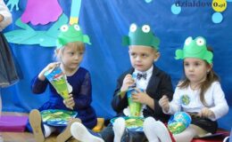 Pasowanie na przedszkolaka grupy „Żabki” w Przedszkolu nr 4 w Działdowie