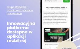 Pierwsza w Polsce anonimowa i darmowa platforma wsparcia dostępna w aplikacji mobilnej