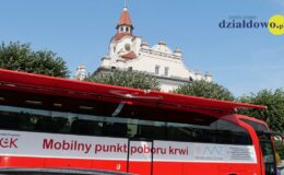 Akcja poboru krwi przy Ratuszu w Działdowie