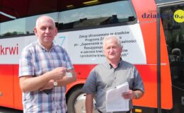Akcja poboru krwi przy Ratuszu w Działdowie