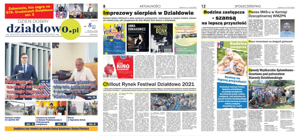 Zapraszamy do lektury Dzień Dobry. Działdowo.pl Zapraszamy do lektury Dzień Dobry. Działdowo.pl