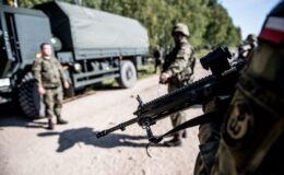 Terytorialsi na poligonie w Orzyszu