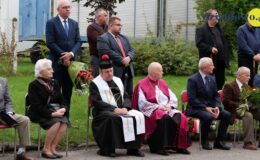 Odsłonięcie odrestaurowanego pomnika na terenie byłego obozu Soldau w Działdowie