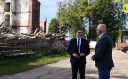 Trwają prace zabezpieczające budynek obozu